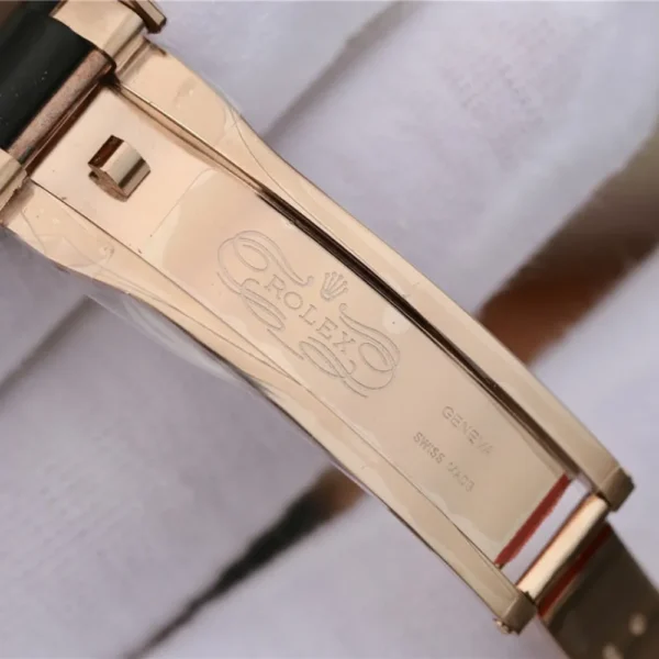 YACHT MASTER 1 GOLDEN DIAMOND BEZEL BLACK DIAL RUBBER STRAP 40MM 116695SATS - Image 12