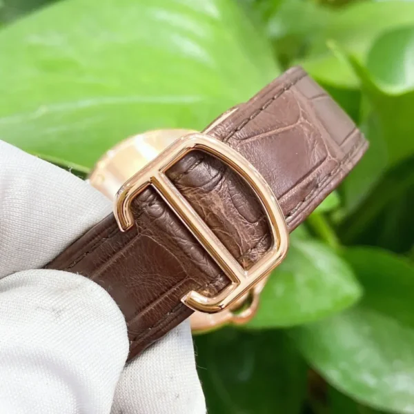 BALLON BLEU DE CARTIER WATCH 40 mm, automatic movement, 18K Rose gold, leather - Image 8